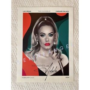 Official "Weekends with Adele" 2/2–2/3/24 Show Poster Las Vegas 18x24"